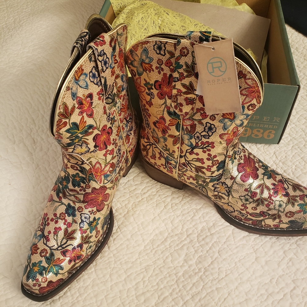 Roper Floral Cowboy Boot
